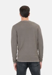Key Largo Pullover MST MANUEL Grau/Braun/Khaki/Beige/Hellgrau/Lila
