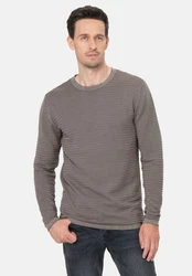 Key Largo Pullover MST MANUEL Grau/Braun/Khaki/Beige/Hellgrau/Lila