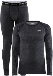 Leggings CORE WOOL MERINO SET M BLACK MELANGE