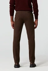 MEYER Chinohose Oslo 5-Pocket Hose Khaki/Dunkelbraun/Dunkelgrün