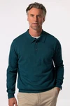 Boston Park Rundhalspullover Strick-Poloshirt Langarm 