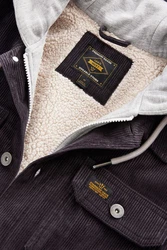 Next Hemdjacke mit Borgfutter und Kapuze (1-St) Schwarz/Dunkelbraun/Dunkelgrau/Braun/Dunkelgrün