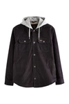 Next Hemdjacke mit Borgfutter und Kapuze (1-St) Schwarz/Dunkelbraun/Dunkelgrau/Braun/Dunkelgrün