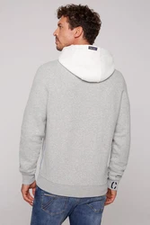CAMP DAVID Sweatshirt mit Frontprint Grau/Braun/Khaki