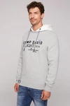 CAMP DAVID Sweatshirt mit Frontprint Grau/Braun/Khaki