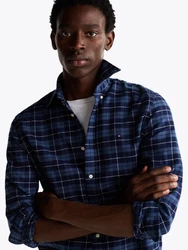 Tommy Hilfiger Langarmhemd Brushed Easy Check RF Shirt mehrfarbig/aegean sea multi