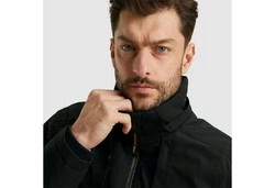 PME LEGEND Outdoorjacke Semi long jacket STEARPACKER Schwarz