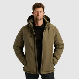 Outdoorjacke Semi long jacket STEARPACKER Ottoman mit Kapuze