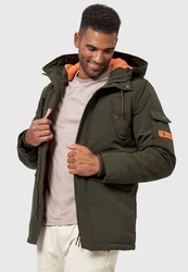 Indicode Winterjacke Ocala Dunkelgrün/Grün/Khaki