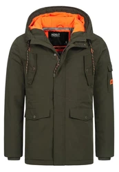 Indicode Winterjacke Ocala Dunkelgrün/Grün/Khaki