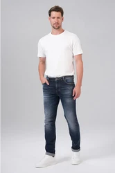 Miracle of Denim 5-Pocket Jeans Cornell Regular (1-tlg) Creme/Weiß/Blau
