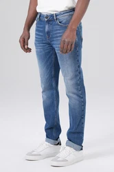 Miracle of Denim 5-Pocket Jeans Cornell Regular (1-tlg) Weiß/Blau/Creme/Schwarz
