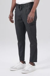 Miracle of Denim 5-Pocket Jeans Hank Chino Cargo (1-tlg) Schwarz/Hellgrau/Grau/Weiß