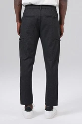 Miracle of Denim 5-Pocket Jeans Hank Chino Cargo (1-tlg) Schwarz/Hellgrau/Grau/Weiß