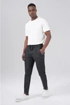 Miracle of Denim 5-Pocket Jeans Hank Chino Cargo (1-tlg) Schwarz/Hellgrau/Grau/Weiß