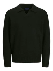 Jack & Jones Strickpullover Poloshirt Regular Fit 