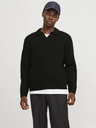 Jack & Jones Strickpullover Poloshirt Regular Fit 