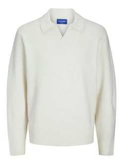 Jack & Jones Strickpullover Poloshirt Regular Fit