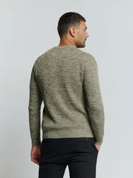 NO EXCESS Strickpullover Grün/Dunkelgrün/Khaki