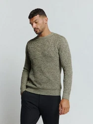 NO EXCESS Strickpullover Grün/Dunkelgrün/Khaki