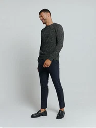 NO EXCESS Strickpullover Grün/Dunkelgrün