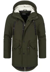 Indicode Winterjacke INBenicio Dunkelgrün/Grün