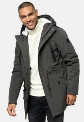 Indicode Winterjacke INBenicio Dunkelgrau/Grau/Dunkelgrün