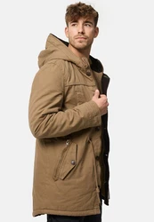 Indicode Winterjacke Barge Braun/Beige/Khaki
