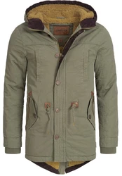 Indicode Winterjacke Barge Dunkelgrün/Khaki/Grün