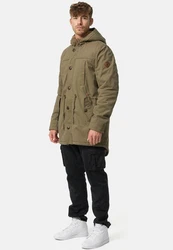 Indicode Winterjacke Barge Dunkelgrün/Khaki/Grün