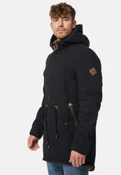 Indicode Winterjacke Barge Dunkelgrün/Khaki/Schwarz/Dunkelgrau