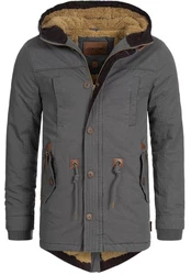 Indicode Winterjacke Barge Grau/Dunkelgrau/Khaki/Braun/Dunkelgrün