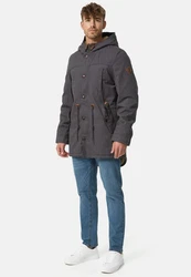 Indicode Winterjacke Barge Grau/Dunkelgrau/Khaki/Braun/Dunkelgrün