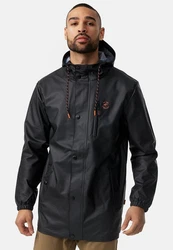 Indicode Winterjacke Malmoe Schwarz/Grau/Dunkelgrau/Orange