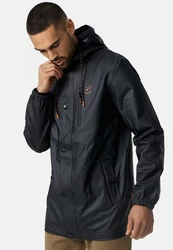 Indicode Winterjacke Malmoe Schwarz/Grau/Dunkelgrau/Orange