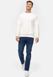Indicode Herren INCoil Jeanshose aus Super-Stretch Denim Blau/Dunkelblau