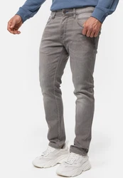 Indicode Herren INCoil Jeanshose aus Super-Stretch Denim Grau