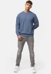 Indicode Herren INCoil Jeanshose aus Super-Stretch Denim Grau