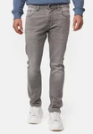 Indicode Herren INCoil Jeanshose aus Super-Stretch Denim Grau
