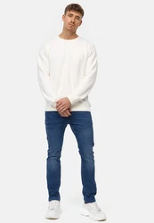 Indicode Herren INCoil Jeanshose aus Super-Stretch Denim Blau/Dunkelblau