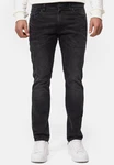 Indicode Herren INCoil Jeanshose aus Super-Stretch Denim Dunkelgrau/Schwarz/Grau