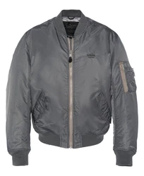 Schott NYC Bomberjacke Macampsrs Blau/Grau/Dunkelgrau/Dunkelblau