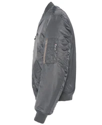 Schott NYC Bomberjacke Macampsrs Blau/Grau/Dunkelgrau/Dunkelblau