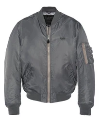 Schott NYC Bomberjacke Macampsrs Blau/Grau/Dunkelgrau/Dunkelblau