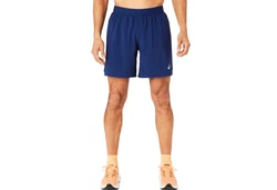 Asics Laufhose Road 2-in-1 Shorts Dunkelblau/Blau/Hellblau