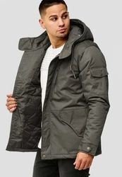 Indicode Winterjacke Elmhurts Dunkelgrün/Khaki