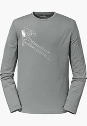 Schöffel Langarmshirt Hasliberg Grau/Hellgrau/Dunkelgrau/Beige