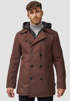Indicode Herren Cliff Kurzmantel mit Stehkragen Mantel