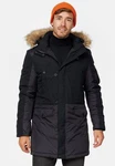 Indicode Winterjacke Jarl Schwarz/Orange