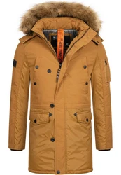 Indicode Winterjacke Jarl Beige/Braun/Gelb/Orange/Khaki